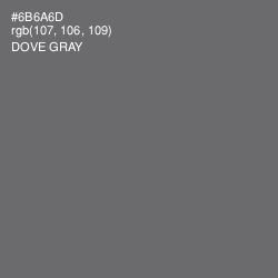 #6B6A6D - Dove Gray Color Image